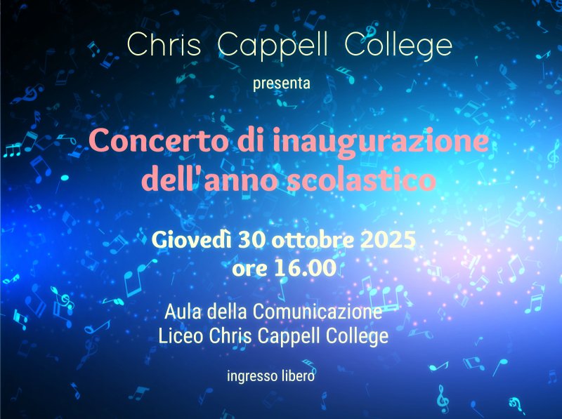 Inaugurazione anno scolastico 2025-2026 - Concerto di Parole e Musica