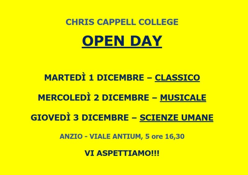 I Nostri Open day